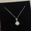 S925 Silver Bee Four-Leaf Clover Necklace, a light luxury and niche design for women details Picture